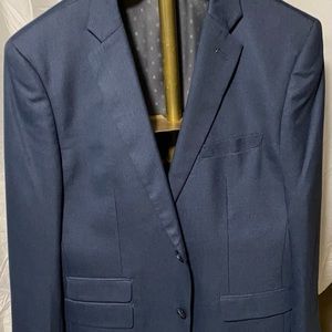 Perry Ellis Portfolio 40R Blue Suit w/ 32x32 Pants - PERFECT
